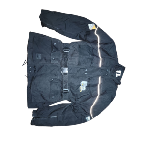 FLM Men’s Padded Leather Motorcycle Jacket