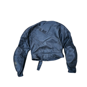 FLM Men’s Padded Leather Motorcycle Jacket