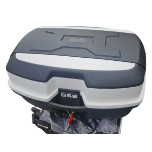 Shakim Gears 50L Bike Top Box with Back Rest – Stylish & Durable Motorcycle Storage Solution