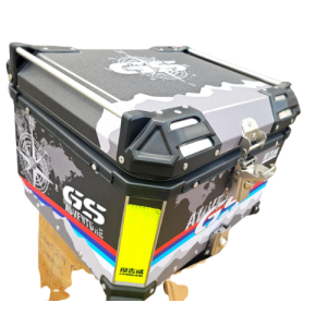 Shakim Gears 55L Aluminium Top Box with Fixing Bracket